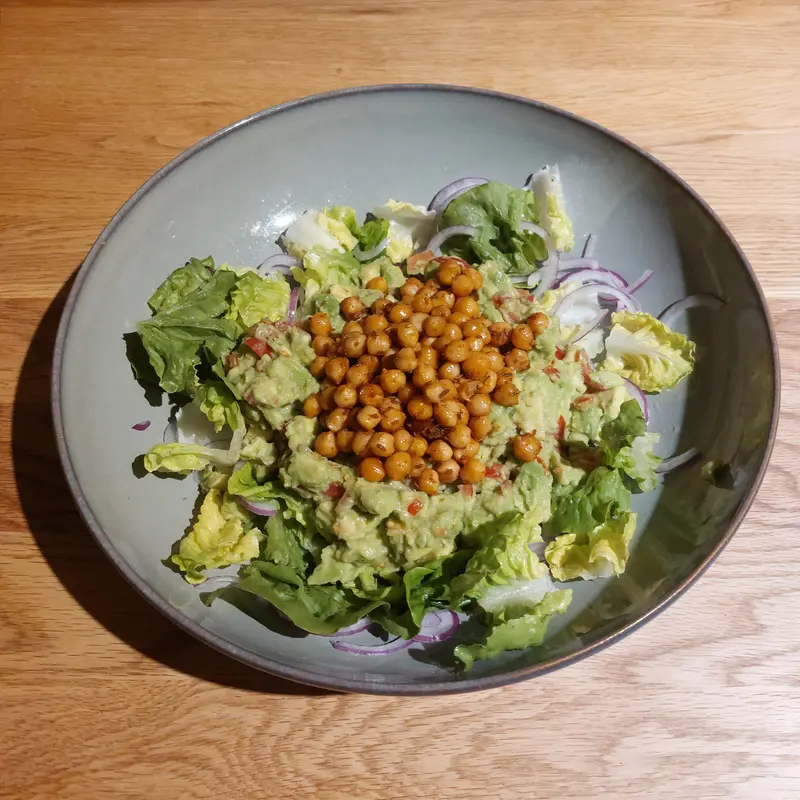 Warm Chickpea & Avocado Bowl