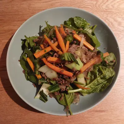 Japchae (Korean Stir-Fried Glass Noodles)